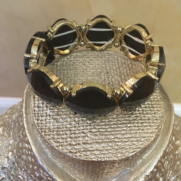 J Crew Stretched Bracelet Black - Picture 3 of 3